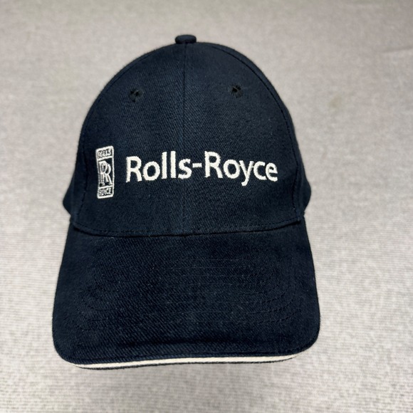 Rolls-Royce Navy Blue Embroidered Logo Baseball Cap Adjustable Hat 4416